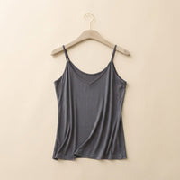 Women's Tank Tops for Gym and Summer Loungewear, Soft Modal Fiber Sleeveless Design with a Loose Fit, Lightweight V-Neck for Layering