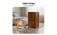 Customizable Brew Stand Modern Oriental Design Side Cabinet Multi-Functional Sturdy Construction for Homeowners, Corner Space
