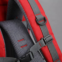 Red Large Capacity Travel Backpack Hiking Camping Bag Unisex for Extended Trips