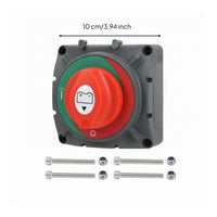 Battery Disconnect Switch 2-Position Rotary Battery Switch for Boat, Truck