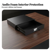 2U Locking Rack Drawer Heavy Duty Audio Device Storage Drawer Powder Coated