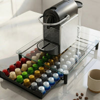 Glass Top Coffee Pod Drawer Sturdy and Long-Lasting for Kitchen, Office