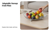 blossomShaped Snack Tray Sturdy and Stable Serving Platter Space-Saving