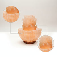 salts Lamp Ambient Mineral Crystal salts Lamp Calming Night Light for Bedside