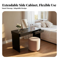 Extendable Nightstand Desk Modern Aesthetic Bedroom Furniture Multi-Functional Space-Saving for Apartment Dwellers