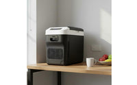 Twin-Zone Cooling Cooling Portable Refrigerator Freezer 28L Capacity 12V 24V Portable Fridge A and C/DC Powered Car Refrigerator Wide Temperature Range for Office, Dorm