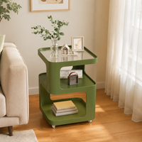 rolling side table