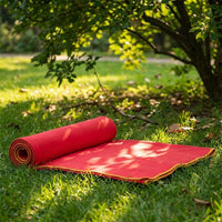 Picnic Blanket with Waterproof Backing for Outdoor Activities, Thickened Padded Polyester Microfiber Camping Mat, Solid Color Beach Blanket