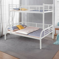 Metal Bunk Bed Space-Saving Bunk Bed with Ladder Compact Furniture for Teens, Students, Shared Bedrooms, Dormitories