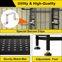 3-Tier Garden Tool Organizer, Metal Rack Holds Up to 78 Tools