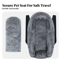 2-in-1 Design Center Console Cat Bed Soft Fabric Interior Center Console Dog Car Seat Soft Padded for Road Trips, Daily Commutes