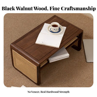 Japanese Tea Table full Wood Foldable Floor Desk meditative-Inspired for Small Spaces