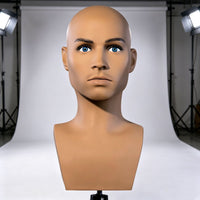 PVC Male Wig Head Mannequin for Display