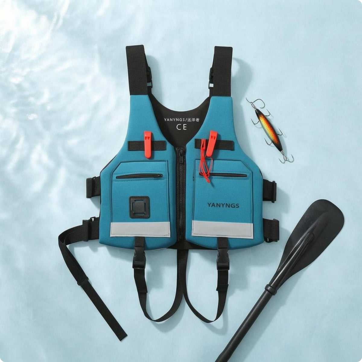 Adjustable Straps Fishing Life Vest Sleeveless Reflective Fishing Vest for Adults