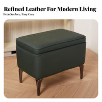 Tufted Storage Ottoman raiseTop Lid Footstool Comfortable Seating for Homeowners