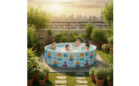 Collapsible Foldable Pool Easy-Draining Foldable Swimming Pool Portable Quick Setup for Children, Toddlers, Backyard, Patio, Indoor