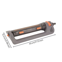 Sprinkler with 19-Hole Spray Bar Sleek Design for Yard Care, Gardeners