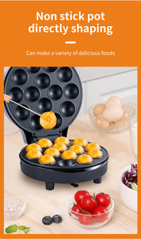 14-Hole Takoyaki Maker with Large Capacity, 750W, 220V