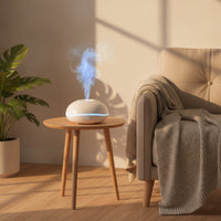 Flame Effect Humidifier Sleek Desktop Humidifier Flame Dispenser Portable Mist Maker Small for Desk, Bedroom