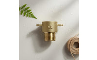 2 Pieces Brass Flange Adapter Long-Lasting Brass Threaded Pipe Fitting Solid