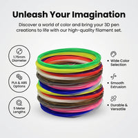 three-dimensional Pen Filament Refills 1.75mm Diameter, 20 Colors Pla Material for Creative Projects, Arts and Crafts Printing Supplies
