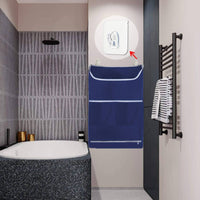 Door Hanging Laundry Bag with Hooks Easy Removal for Dorms, Bathrooms, Students