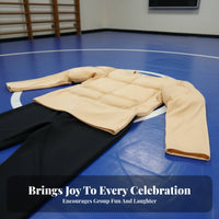 Includes Pants Fake Abs Costume Set Cosplay Boys Muscle Costume Realistic Look for Dress-up, Performance, Halloween