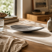Oval Fruit Platter Tabletop Stainless Steel Oval Tray Easy to Clean