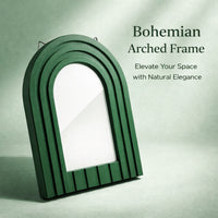 Bohemian Arch Wood Photo Frame, Solid Wood