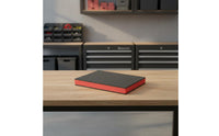 Foam Insert Black-and-Red Layered Foam Insert Textured Storage Padding