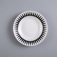 Bone China Dinner Plate, Modern Minimalist Style