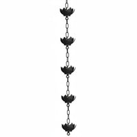Rain Chain All-Weather Construction Decorative Cup Rain Chain for Eaves, Temple