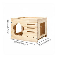 Budgie Nesting Shelter Breathable Design Parakeet Nesting Shelter Large Wooden Material Bird Breeding House