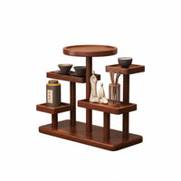 Multi-Tiered Plant Shelf Stepped Shape Home Decor Unrestricted Standing