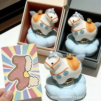 Ceramic Rotating Horse Desk Ornament