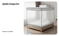Instant Net Installation-Complimentary Anti-Fall Bed Canopy 360-Degree