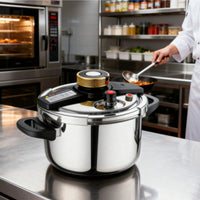 Induction Cooktop Compatible Stainless Steel Pressure Cooker Multi-Functional Burst-Proof-Proof Pressure Cooker Multiple Safety Features Kitchen Cookware Time Saving for Home Cooks, Chefs