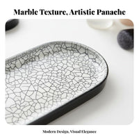 tray Plate versatile Wavy border Platter versatile for Entryway, Adults