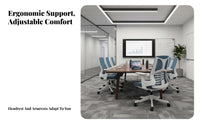 Ergonomic Highspine Mesh Chair Adjustable Height Ergonomic Mesh Chair with Headrest 360-Degree Rotating Effortless Rolling