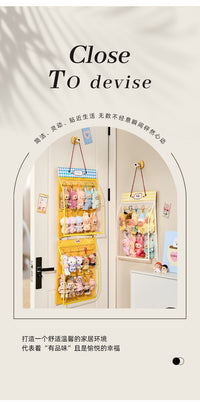 Plush Doll Storage Display Rack, Wall-Mounted Felt Hanging Bag for Stuffed Animals