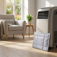 Quilted Portable Air Conditioner Hose Cover with Zipper Padded Portable Air Conditioning Exhaust Hose Sleeve Energy-Saving Easy to Install