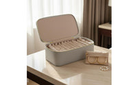 Portable Jewelry Travel Case Large Capacity 12-Pouch Jewelry Storage Box Snarlknot-resistantFree Long-Lasting for Travelers