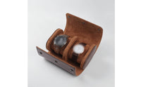 Watch Travel Case Leather Watch Box with Snap Closure for Journeyers