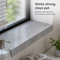 Self-Adhesive Wood Grain Baseboard Wall Trim - Waterproof & Thickened Skirting Board for Wall Decor
