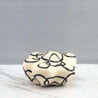 Abstract Sculpture Hand-Painted Resin Statue Glossy for Bookshelf, Homeowners