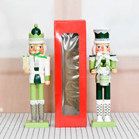 Green Lace Nutcracker Wooden Figure 38cm