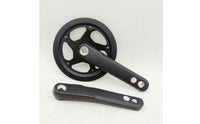 Crankset with 38T Chainring Square Taper 170mm Cycle Crankset Aluminum Alloy for Cyclists, Commuters, Road Bicycling, Folding Bikes