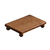 Solid Wood Monitor Riser with Wooden Feet Space-Saving Wooden Monitor Stand Ergonomic Desk Shelf Minimalist for Office Workers, Students, Workstation
