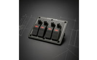 4-Position Marine Switch Panel DC 12V to 24V Breaker Switch Panel Pre-Wired Vehicle Accessory Red Indicator Lights for Boat Cabin