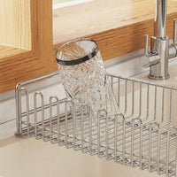 Extendable Sink Rack, 304 Stainless Steel Dish Rack Over the Sink Rack, Space Saving Over Sink Organizer for Apartment Kitchen and Dorm Room